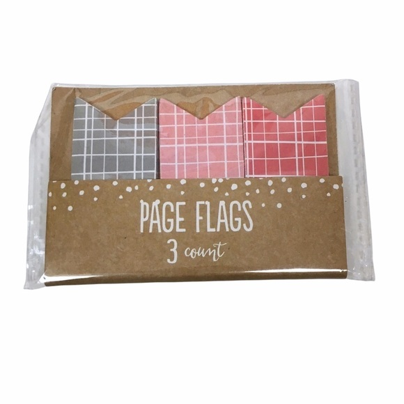 Christmas Plaid Dots Stationery Set Notepad Sticky Notes Page Flags Washi Tape - Picture 4 of 5